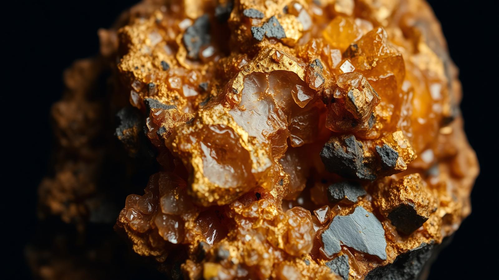 Gold ore texture