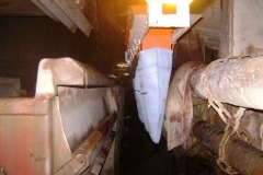 Mud Accumulator - pushed aside whilst hopper being filled